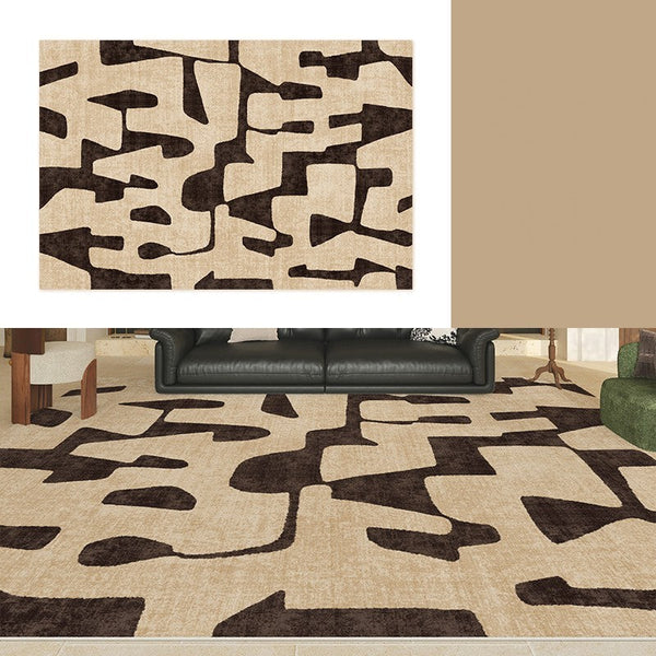 Large Modern Rugs for Living Room, Modern Rugs under Dining Room Table, Contemporary Abstract Rugs Next to Bed, Geometric Modern Carpets for Office-Paintingforhome