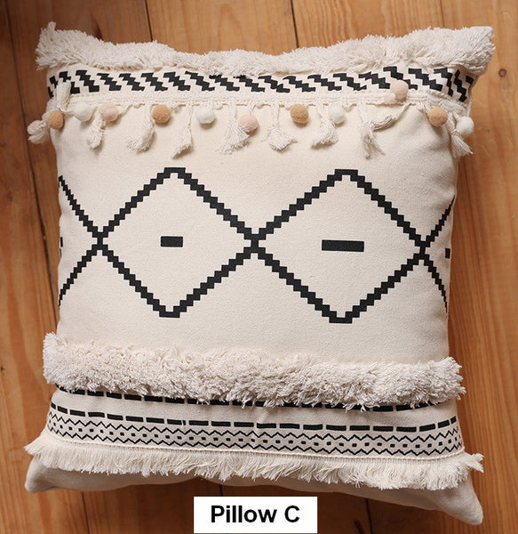 Modern Decorative Pillows for Interior Design, Decorative Pillow Covers, Square Modern Throw Pillows for Couch, Contemporary Modern Sofa Pillows-Paintingforhome