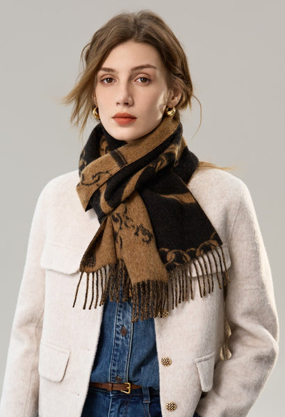 Cold Weather Scarf, Fashion Scarf, Soft Cashmere Scarf for Girls, Elegant Designer Scarf, Holiday Women Scarf, Christmas Gifts for Her, Modern Wool Scarf, Warm Winter Scarf-Paintingforhome