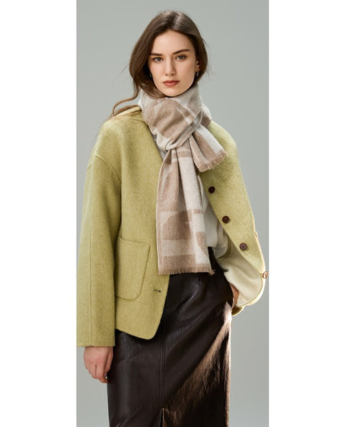 Cold Weather Scarf, Winter Scarf, Soft Cashmere Scarf for Women, Casual Scarf for Women, Modern Wool Scarf for Women, Fashion Designer Scarf-Paintingforhome