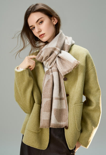 Cold Weather Scarf, Winter Scarf, Soft Cashmere Scarf for Women, Casual Scarf for Women, Modern Wool Scarf for Women, Fashion Designer Scarf-Paintingforhome