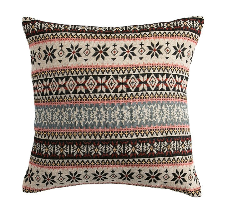 Bohemia Sofa Pillows for Living Room, Decorative Throw Pillows, Geometric Pattern Throw Pillow for Couch, Large Bohemian Decorative Sofa Pillows-Paintingforhome
