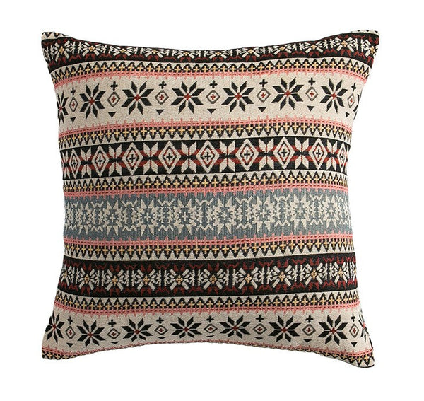 Bohemia Sofa Pillows for Living Room, Decorative Throw Pillows, Geometric Pattern Throw Pillow for Couch, Large Bohemian Decorative Sofa Pillows-Paintingforhome