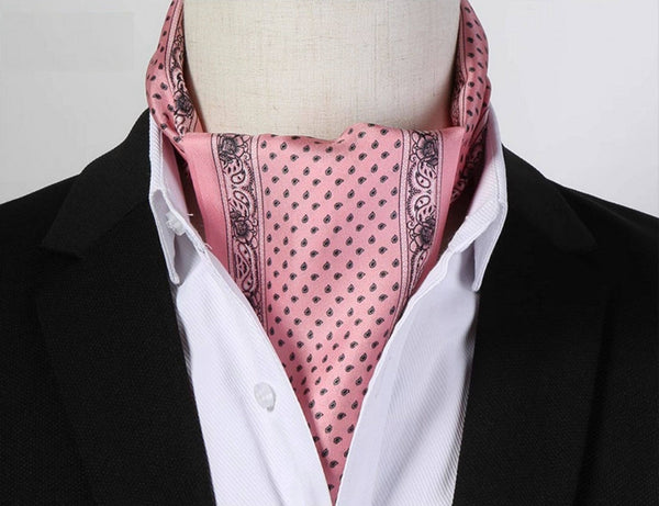 Mens Dress Silk Scarf, Short Silk Ascot Men, Lightweight Short Silk Scarf, Casual Silk Scarf Men, Silk Scarf For Blazer, Mens Summer Silk Scarf