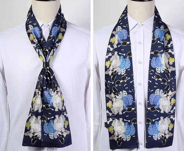 Short Silk Ascot Men, Silk Scarf For Blazer, Mens Summer Silk Scarf, Narrow Pure Silk Scarf, Short Silk Neckerchief Men, Soft Silk Short Scarf, Business Slim Silk Scarf, Mens Thin Silk Neck Scarf-Paintingforhome
