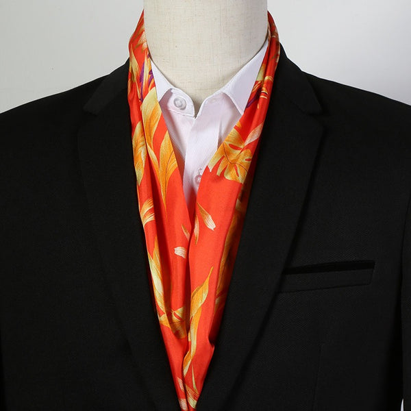Narrow Pure Silk Scarf, Short Silk Neckerchief Men, Short Silk Ascot Men, Silk Scarf For Blazer, Mens Summer Silk Scarf, Soft Silk Short Scarf, Business Slim Silk Scarf, Mens Thin Silk Neck Scarf-Paintingforhome