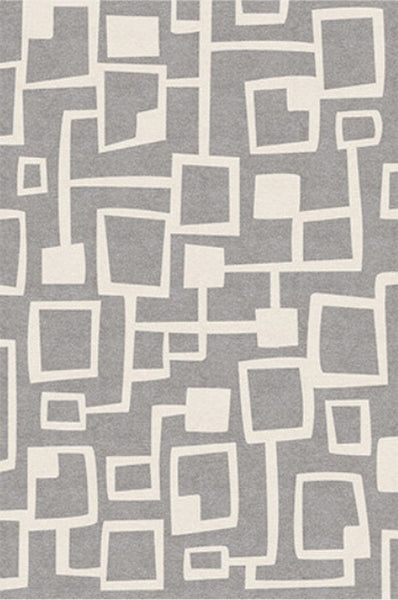 Large Geometric Rugs, Contemporary Area Rugs for Dining Room, Modern Rugs for Living Room, Gray Modern Rugs for Bedroom-Paintingforhome