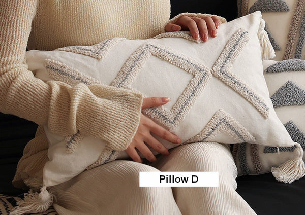 Decorative Pillows for Bedroom, Square Modern Throw Pillows for Couch, Modern Decorative Pillows for Interior Design, Contemporary Modern Sofa Pillow Covers-Paintingforhome