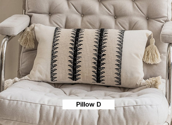 Decorative Pillow Covers, Large Modern Decorative Pillows for Bedroom, Large Square Modern Decorative Pillows for Couch, Contemporary Modern Sofa Pillows-Paintingforhome