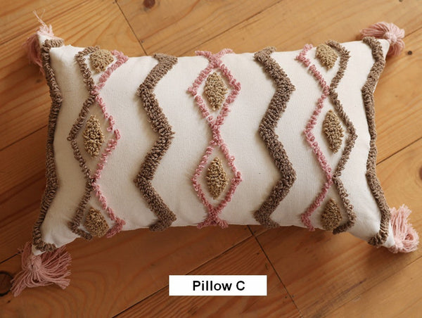 Modern Decorative Pillows for Interior Design, Simple Decorative Pillow Covers, Square Modern Throw Pillows for Couch, Contemporary Modern Sofa Pillows-Paintingforhome