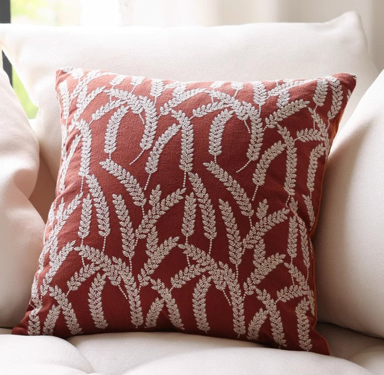 Farmhouse Style Decorative Pillows For Couch Burlap Linen Textured Neutral Sofa Accent Cushion Cover Rustic Country Home Decor