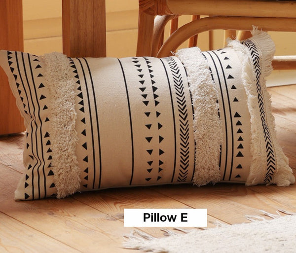 Modern Decorative Pillows for Interior Design, Decorative Pillow Covers, Square Modern Throw Pillows for Couch, Contemporary Modern Sofa Pillows-Paintingforhome