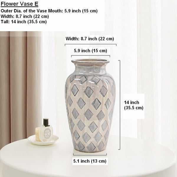 Unique Porcelain Flower Vases, Flower Vases on Table, Contemporary Vases for Modern Home Decor, Ceramic Bouquet Vases, Dining Table Centerpiece-Paintingforhome