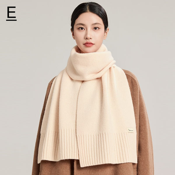 Soft Cashmere Scarf for Women, Casual Scarf for Women, Cold Weather Scarf, Fashion Designer Scarf, Black Winter Scarf, Modern Wool Scarf for Women-Paintingforhome