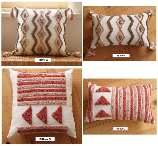 Modern Decorative Pillows for Interior Design, Simple Decorative Pillow Covers, Square Modern Throw Pillows for Couch, Contemporary Modern Sofa Pillows-Paintingforhome