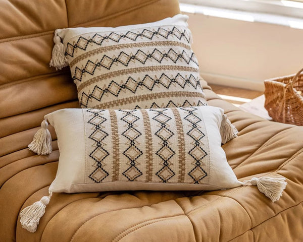 Large Modern Decorative Pillows for Bedroom, Contemporary Modern Sofa Pillows, Modern Square Decorative Pillows for Couch, Decorative Pillow Covers-Paintingforhome