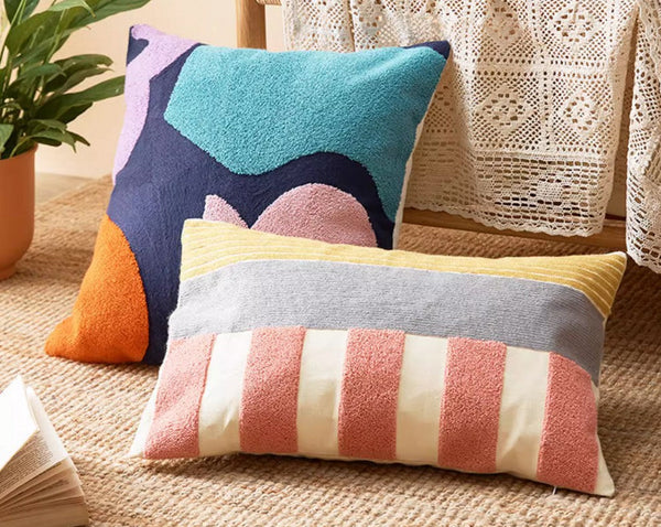 Large Modern Sofa Cushion, Decorative Pillow Covers, Modern Pillows for Couch, Abstract Decorative Throw Pillows for Living Room-Paintingforhome