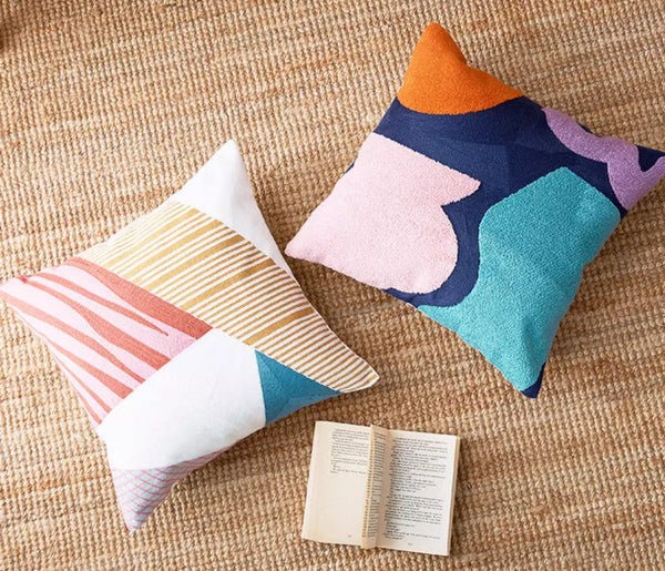 Large Modern Sofa Cushion, Decorative Pillow Covers, Modern Pillows for Couch, Abstract Decorative Throw Pillows for Living Room-Paintingforhome