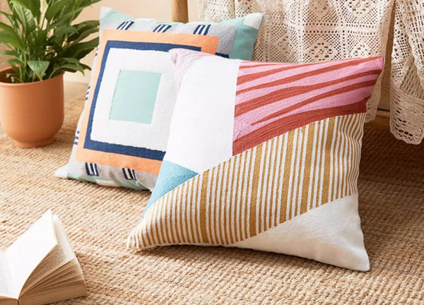 Large Modern Sofa Cushion, Decorative Pillow Covers, Modern Pillows for Couch, Abstract Decorative Throw Pillows for Living Room-Paintingforhome