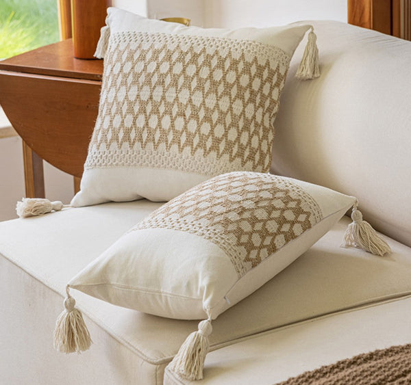 Contemporary Modern Sofa Pillows for Bedroom, Large Square Modern Throw Pillows for Couch, Simple Decorative Throw Pillows, Large Throw Pillow for Interior Design-Paintingforhome