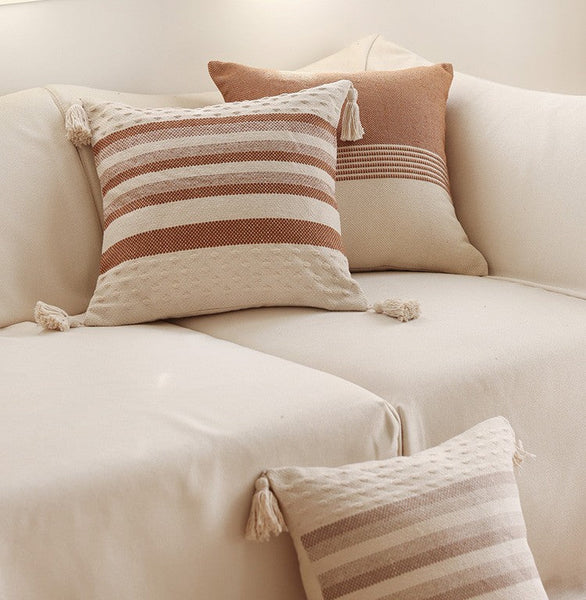 Modern Decorative Sofa Pillows for Bedroom, Geometric Pattern Decorative Pillow for Couch, Contemporary Decorative Square Pillow Covers-Paintingforhome