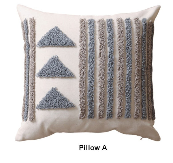 Decorative Pillows for Bedroom, Square Modern Throw Pillows for Couch, Modern Decorative Pillows for Interior Design, Contemporary Modern Sofa Pillow Covers-Paintingforhome