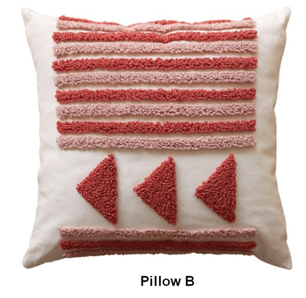 Modern Decorative Pillows for Interior Design, Simple Decorative Pillow Covers, Square Modern Throw Pillows for Couch, Contemporary Modern Sofa Pillows-Paintingforhome