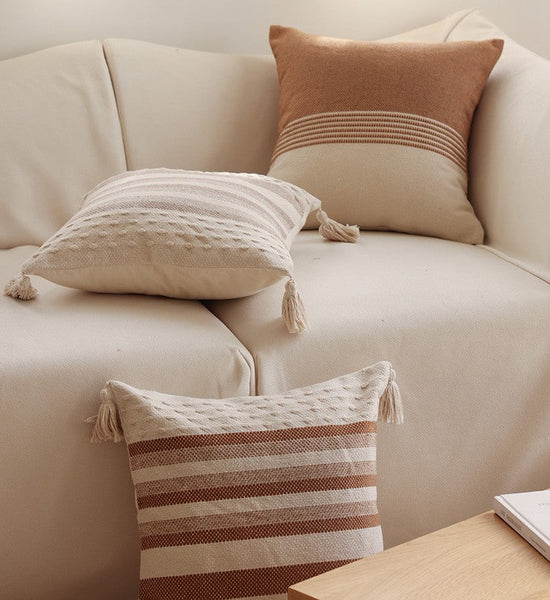 Geometric Pattern Decorative Pillow for Couch, Modern Decorative Sofa Pillows for Bedroom, Contemporary Decorative Square Pillow Covers-Paintingforhome