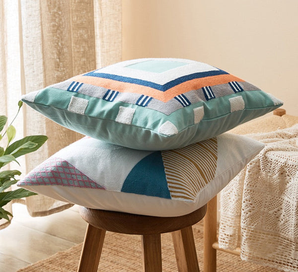 Large Modern Sofa Cushion, Decorative Pillow Covers, Modern Pillows for Couch, Abstract Decorative Throw Pillows for Living Room-Paintingforhome