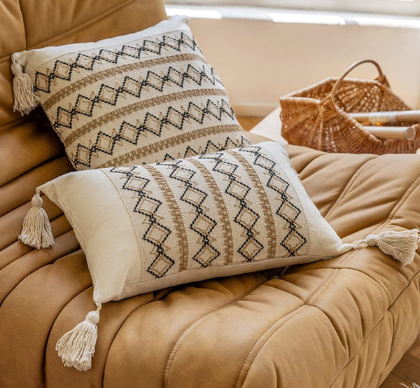 Large Modern Decorative Pillows for Bedroom, Contemporary Modern Sofa Pillows, Modern Square Decorative Pillows for Couch, Decorative Pillow Covers-Paintingforhome