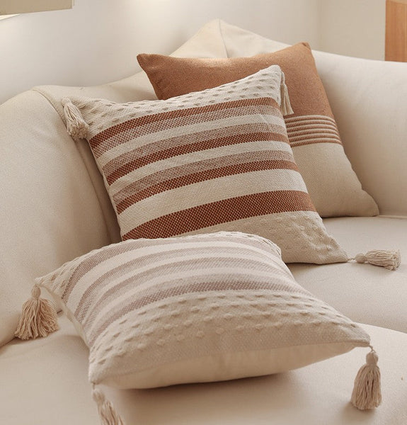 Geometric Pattern Decorative Pillow for Couch, Modern Decorative Sofa Pillows for Bedroom, Contemporary Decorative Square Pillow Covers-Paintingforhome