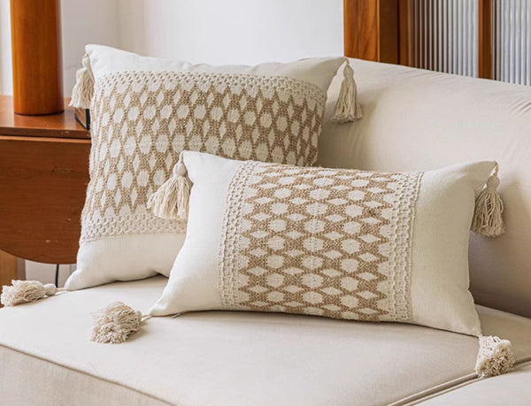 Contemporary Modern Sofa Pillows for Bedroom, Large Square Modern Throw Pillows for Couch, Simple Decorative Throw Pillows, Large Throw Pillow for Interior Design-Paintingforhome