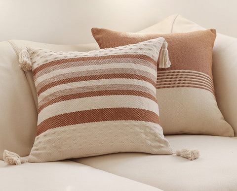 Modern Decorative Sofa Pillows for Bedroom, Geometric Pattern Decorative Pillow for Couch, Contemporary Decorative Square Pillow Covers-Paintingforhome