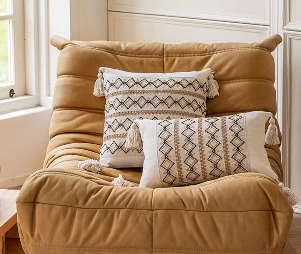 Large Modern Decorative Pillows for Bedroom, Contemporary Modern Sofa Pillows, Modern Square Decorative Pillows for Couch, Decorative Pillow Covers-Paintingforhome