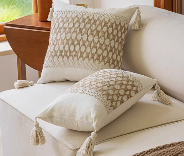 Contemporary Modern Sofa Pillows for Bedroom, Large Square Modern Throw Pillows for Couch, Simple Decorative Throw Pillows, Large Throw Pillow for Interior Design-Paintingforhome