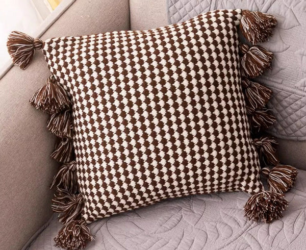 Decorative Pillow Covers, Square Modern Decorative Pillows for Couch, Modern Decorative Pillows for Bedroom, Contemporary Modern Sofa Pillows-Paintingforhome
