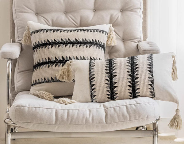 Decorative Pillow Covers, Large Modern Decorative Pillows for Bedroom, Large Square Modern Decorative Pillows for Couch, Contemporary Modern Sofa Pillows-Paintingforhome