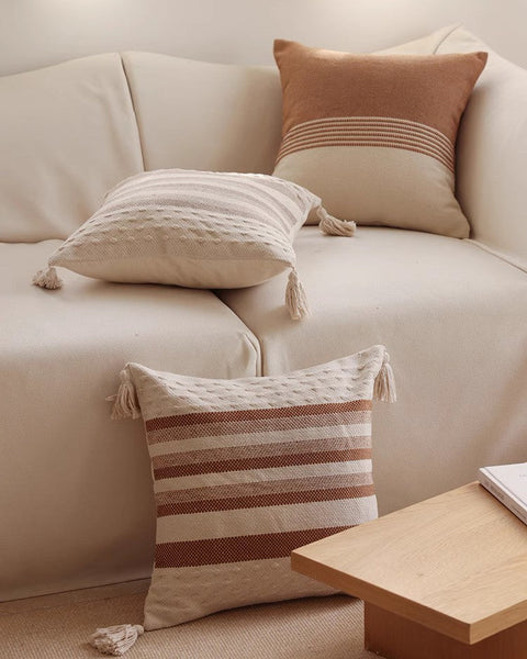 Geometric Pattern Decorative Pillow for Couch, Modern Decorative Sofa Pillows for Bedroom, Contemporary Decorative Square Pillow Covers-Paintingforhome