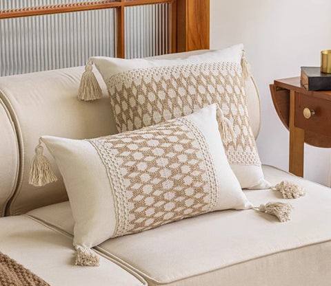 Contemporary Modern Sofa Pillows for Bedroom, Large Square Modern Throw Pillows for Couch, Simple Decorative Throw Pillows, Large Throw Pillow for Interior Design-Paintingforhome