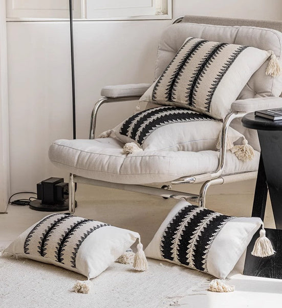 Unique Decorative Pillow Covers, Large Square Modern Decorative Pillows for Couch, Contemporary Modern Sofa Pillows, Large Modern Decorative Pillows for Bedroom-Paintingforhome