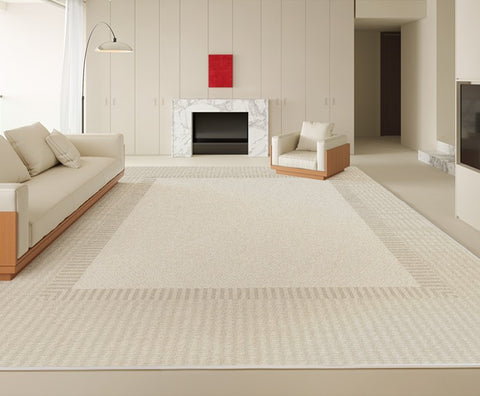 Bedroom Contemporary Soft Rugs, Rectangular Modern Rugs under Sofa, Large Modern Rugs in Living Room, Modern Rugs for Office, Dining Room Floor Carpets-Paintingforhome