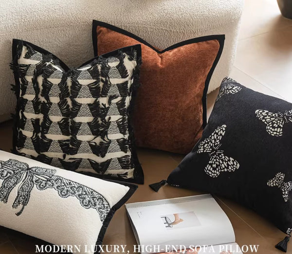 Decorative Pillow Arrangement Ideas for Couch, Large Decorative Throw Pillows, Modern Decorative Pillows for Living Room, Decorative Pillow Covers-Paintingforhome
