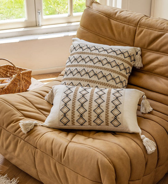 Large Modern Decorative Pillows for Bedroom, Contemporary Modern Sofa Pillows, Modern Square Decorative Pillows for Couch, Decorative Pillow Covers-Paintingforhome