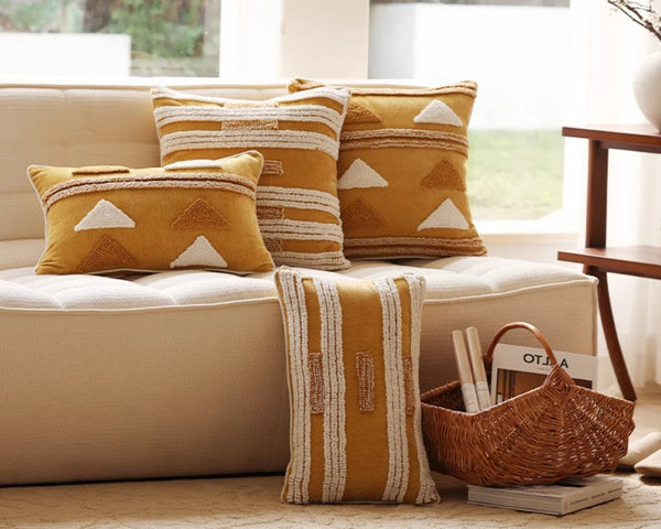 Modern Square Sofa Pillows Covers, Modern Sofa Cushion, Decorative Modern Pillows for Couch, Decorative Pillows for Living Room-Paintingforhome