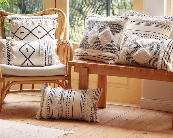 Square Modern Throw Pillows for Couch, Contemporary Modern Sofa Pillows, Modern Decorative Pillows for Interior Design, Decorative Pillow Covers-Paintingforhome