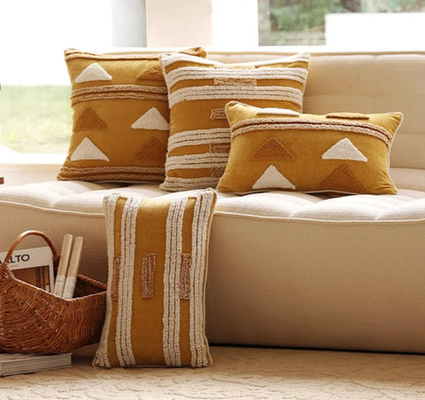 Decorative Modern Pillows for Couch, Decorative Pillows for Living Room, Modern Square Sofa Pillows Covers, Modern Sofa Cushion-Paintingforhome