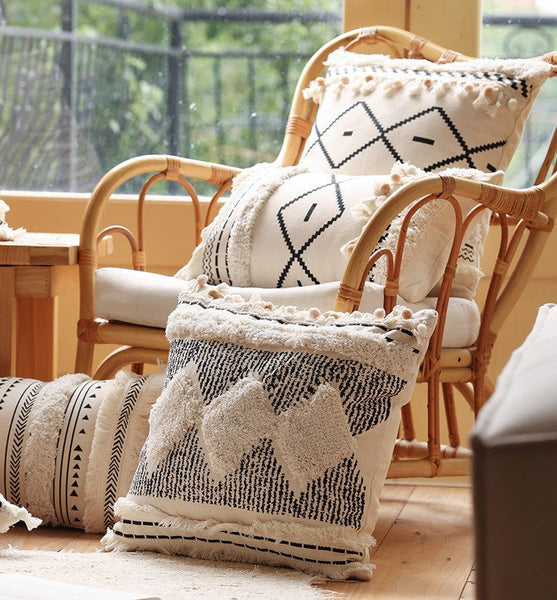 Square Modern Throw Pillows for Couch, Contemporary Modern Sofa Pillows, Modern Decorative Pillows for Interior Design, Decorative Pillow Covers-Paintingforhome