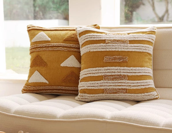 Modern Square Sofa Pillows Covers, Modern Sofa Cushion, Decorative Modern Pillows for Couch, Decorative Pillows for Living Room-Paintingforhome