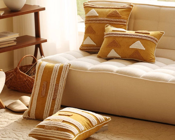 Modern Square Sofa Pillows Covers, Modern Sofa Cushion, Decorative Modern Pillows for Couch, Decorative Pillows for Living Room-Paintingforhome