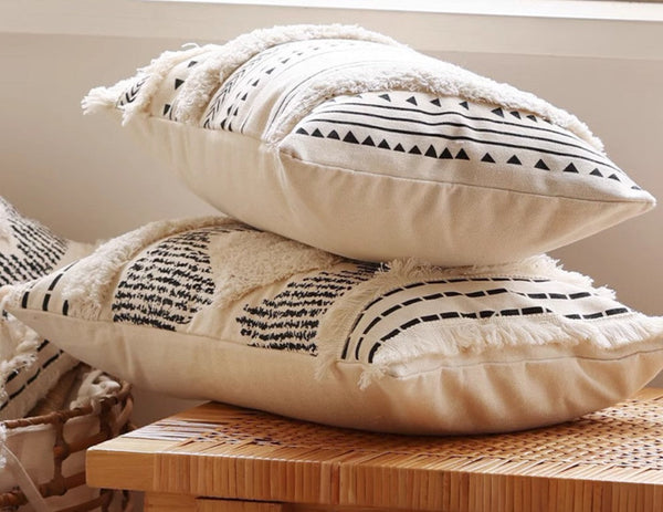 Square Modern Throw Pillows for Couch, Contemporary Modern Sofa Pillows, Modern Decorative Pillows for Interior Design, Decorative Pillow Covers-Paintingforhome